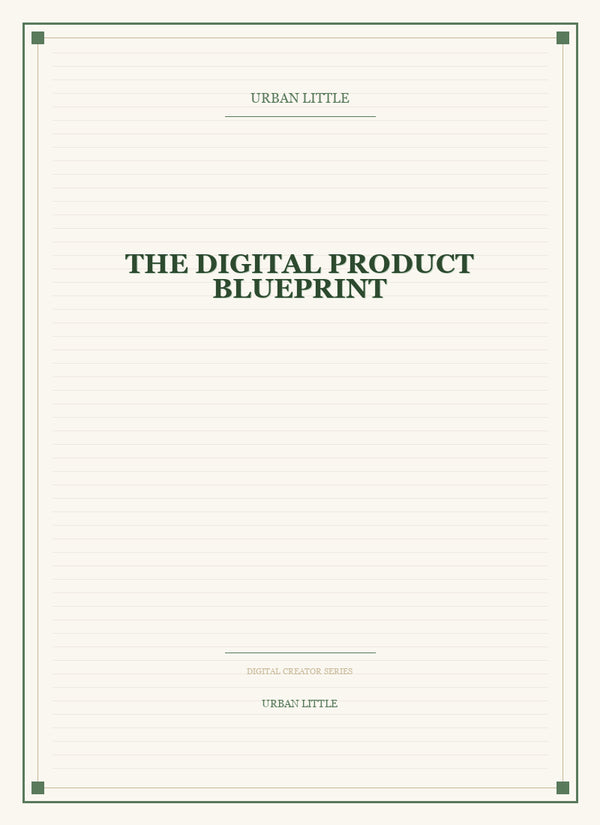 The Digital Product Blueprint